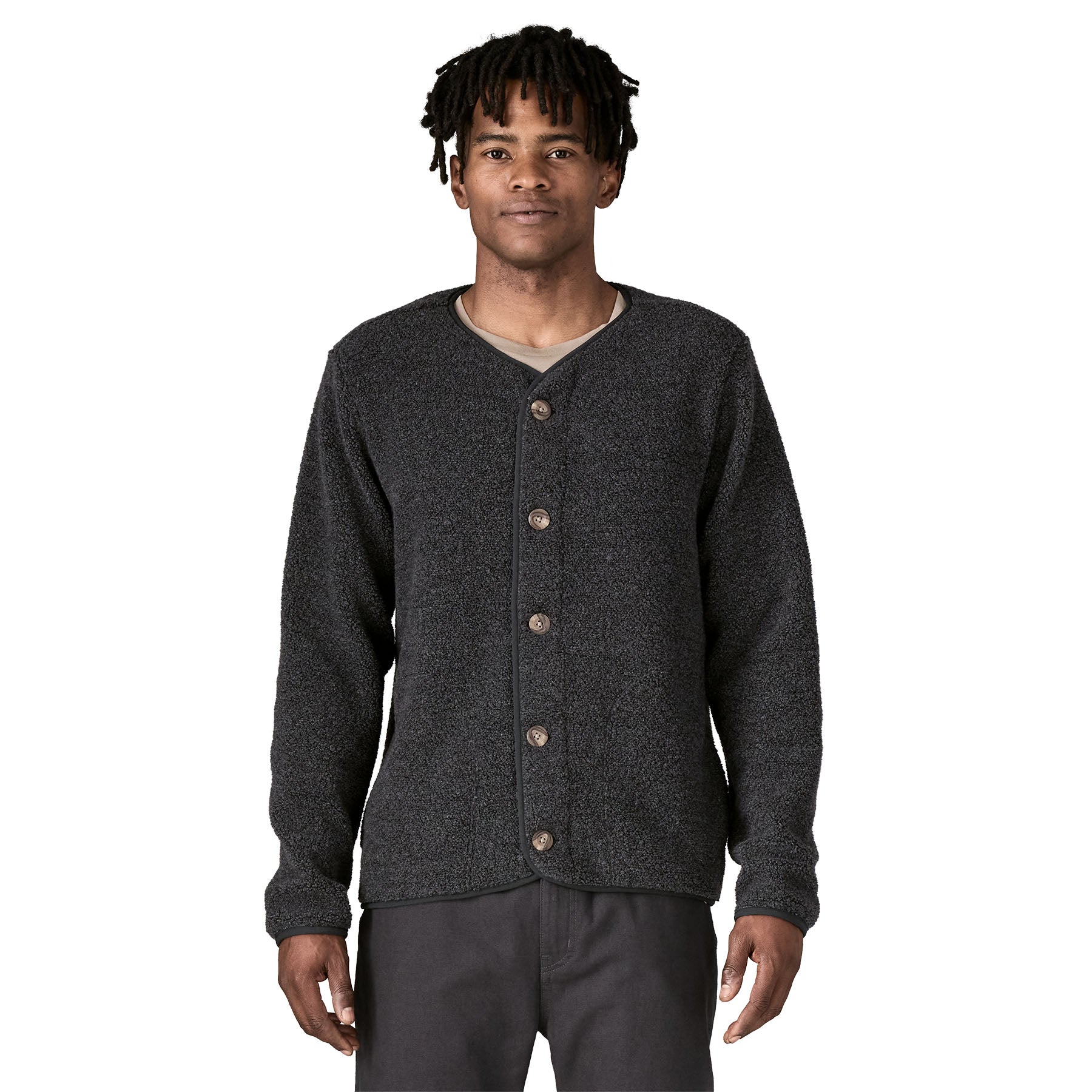 Alternative view of Men's Reclaimed Fleece Cardigan