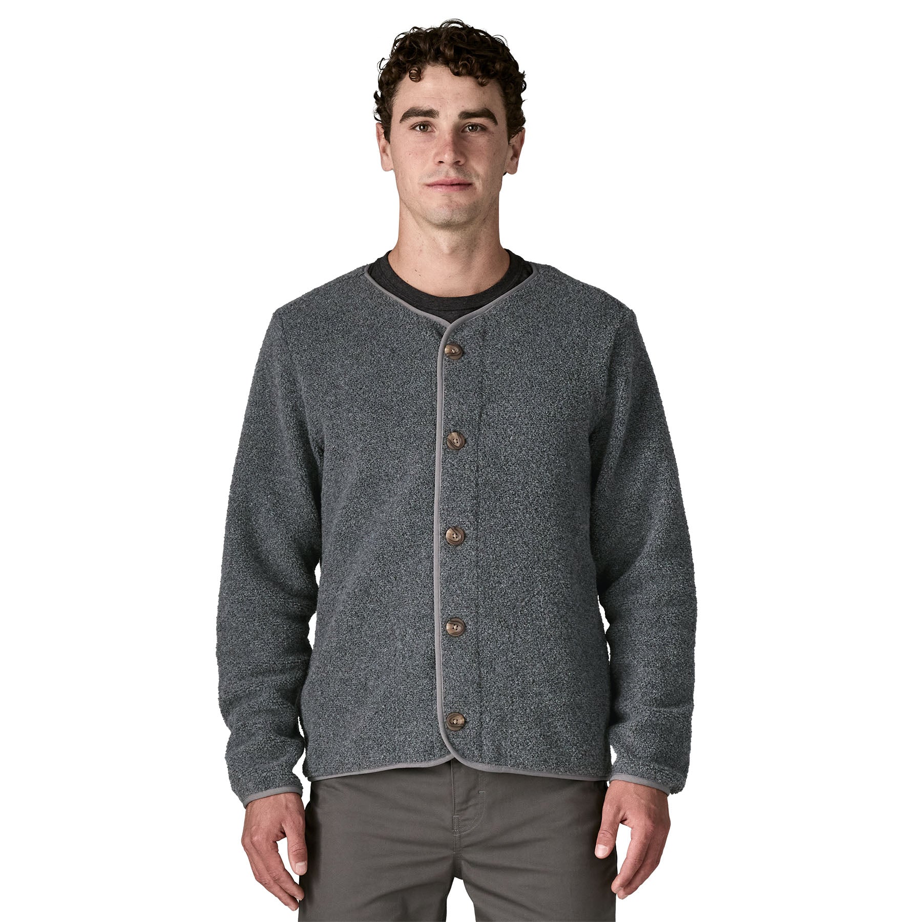 Alternative view of Men's Reclaimed Fleece Cardigan