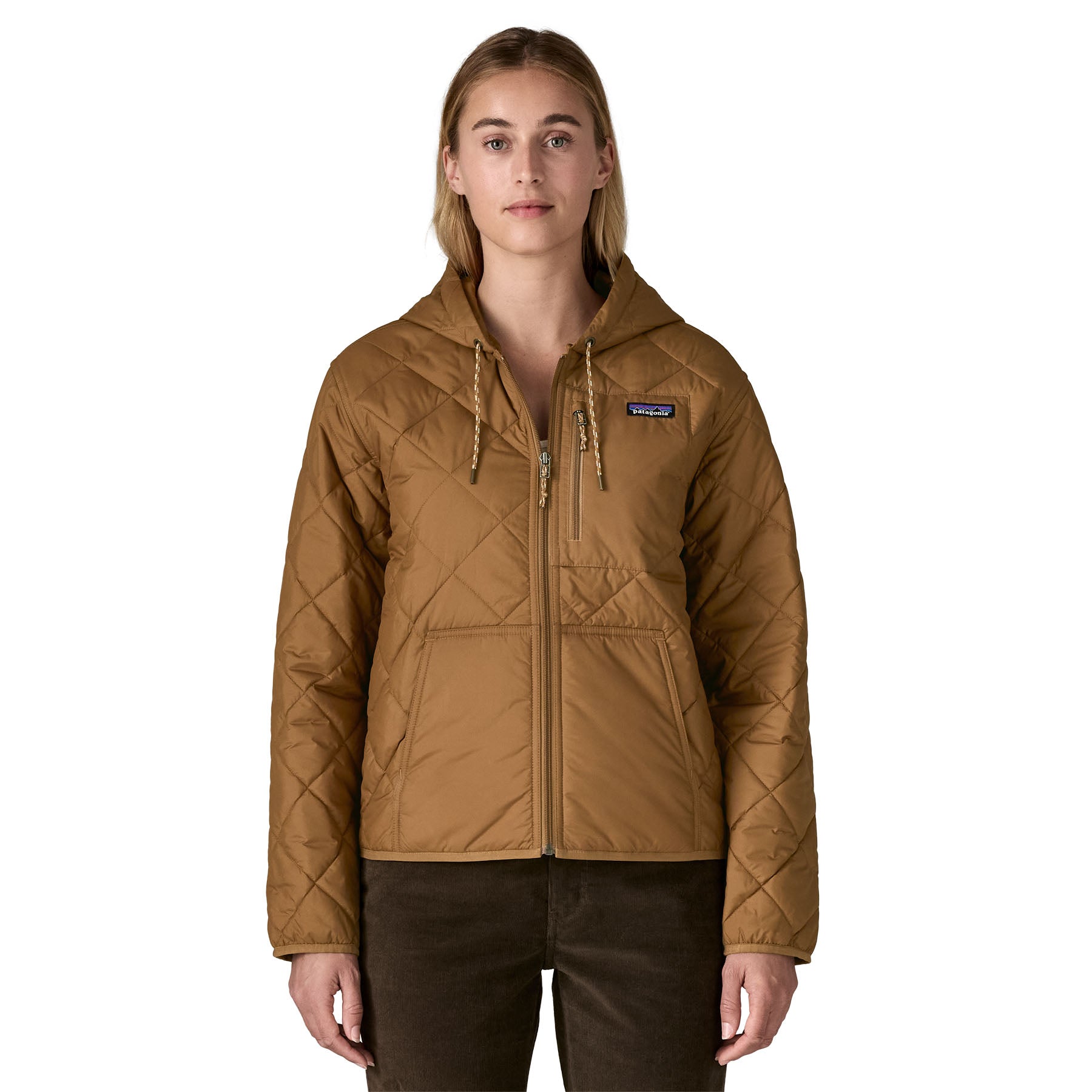 Alternative view of Women's Diamond Quilted Bomber Hoody