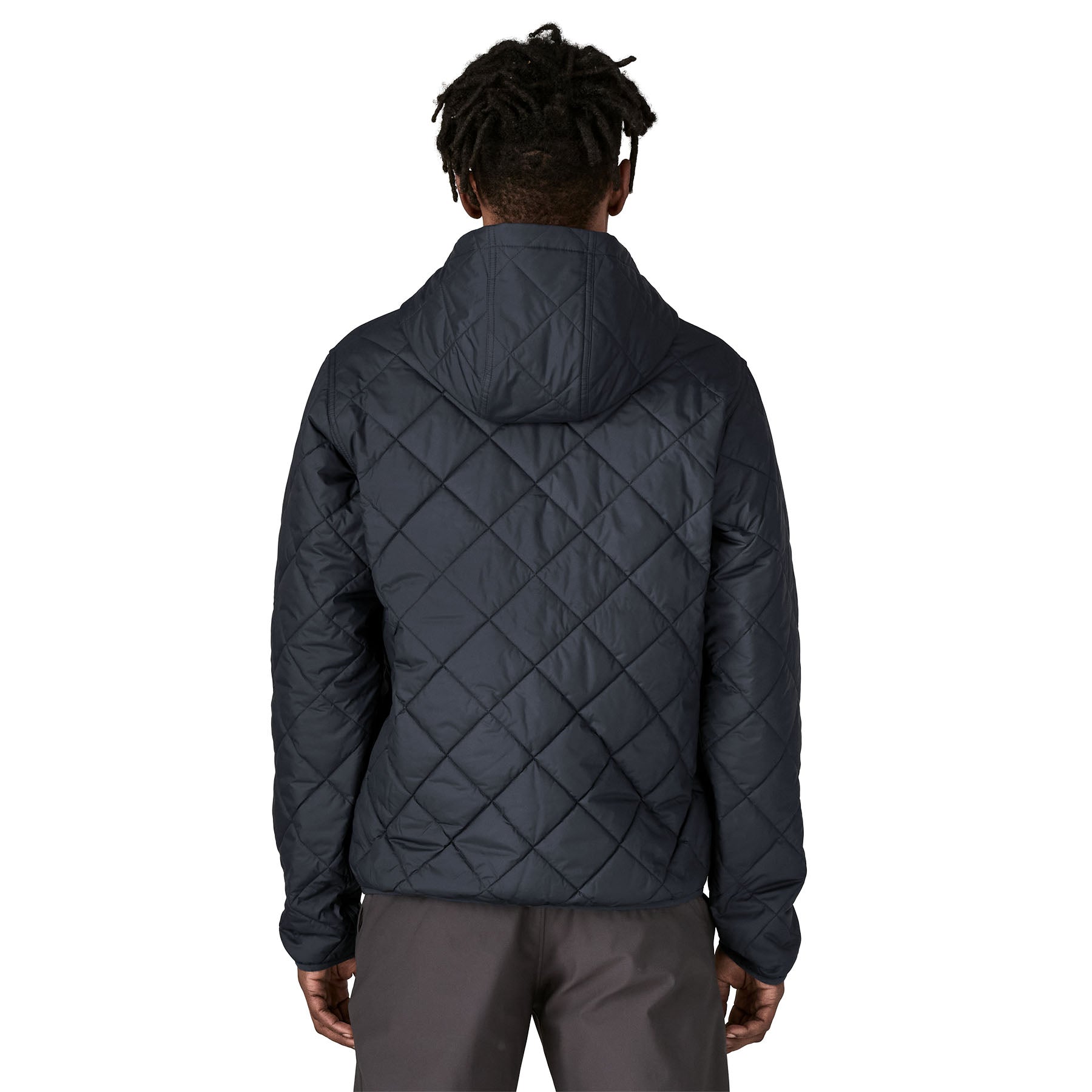 Alternative view of Men's Diamond Quilted Bomber Hoody