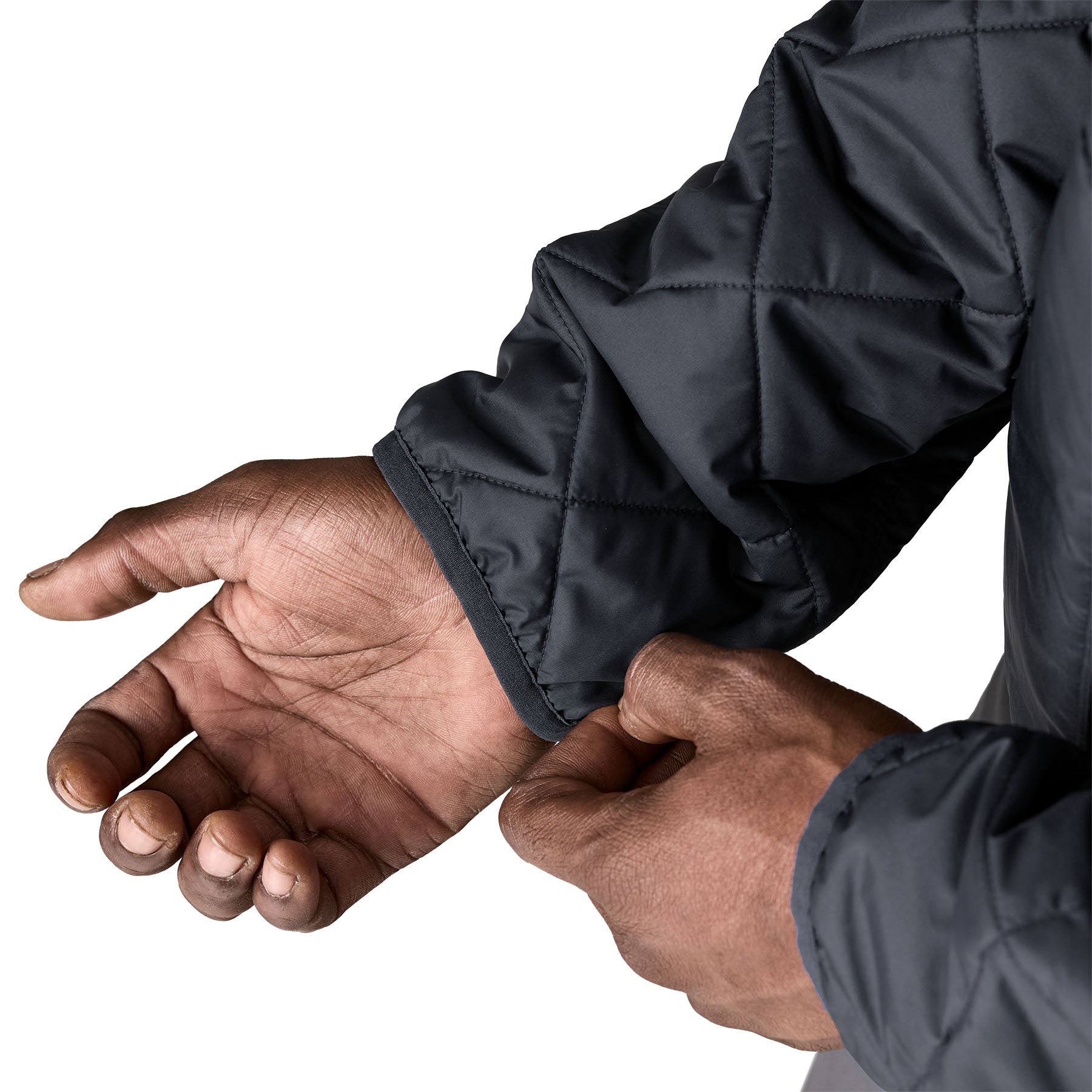 Men's Diamond Quilted Bomber Hoody - Image 6