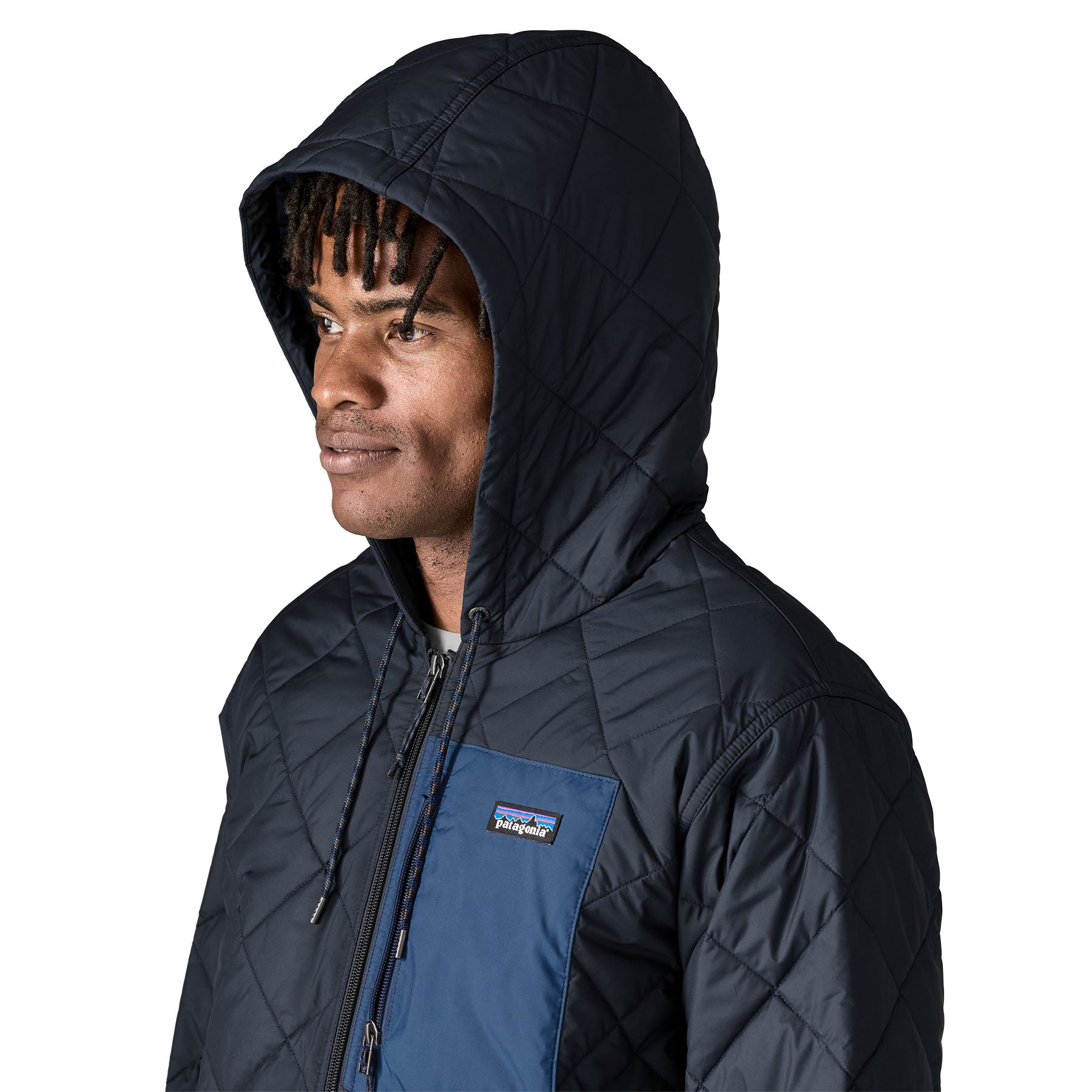 Men's Diamond Quilted Bomber Hoody - Image 4