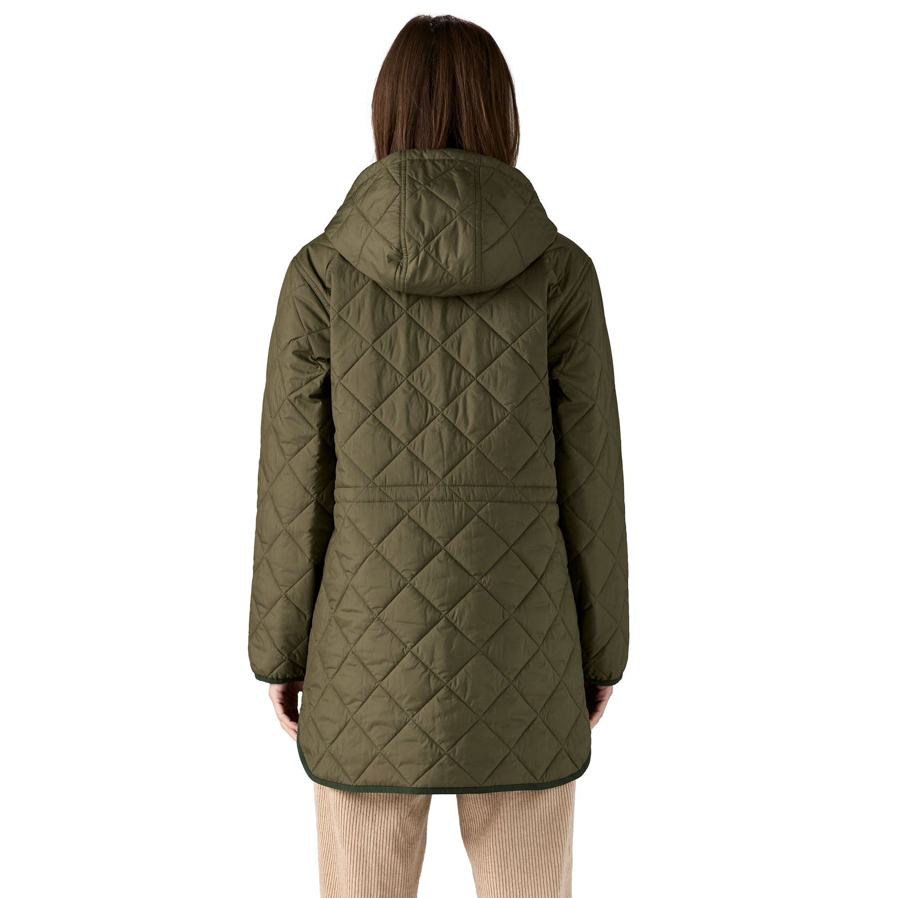 Women's Diamond Quilted Parka - Image 3