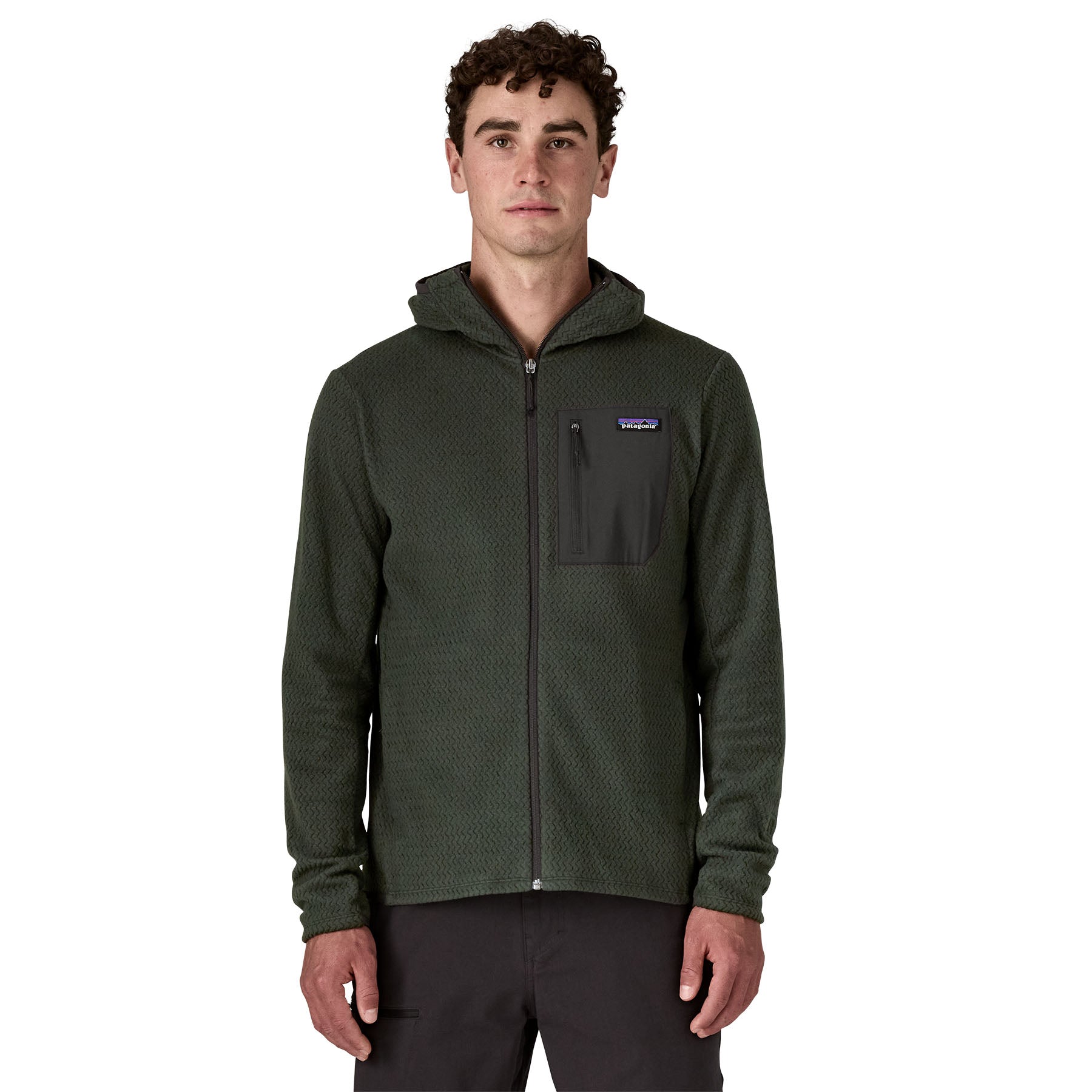 Alternative view of Men's R1® Air Fleece Full-Zip Hoody