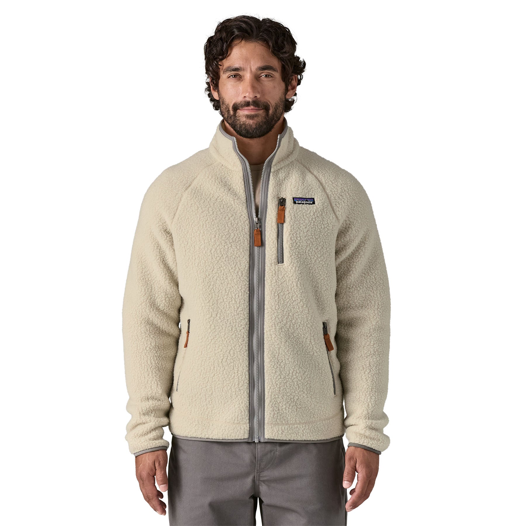 Alternative view of Men's Retro Pile Fleece Jacket