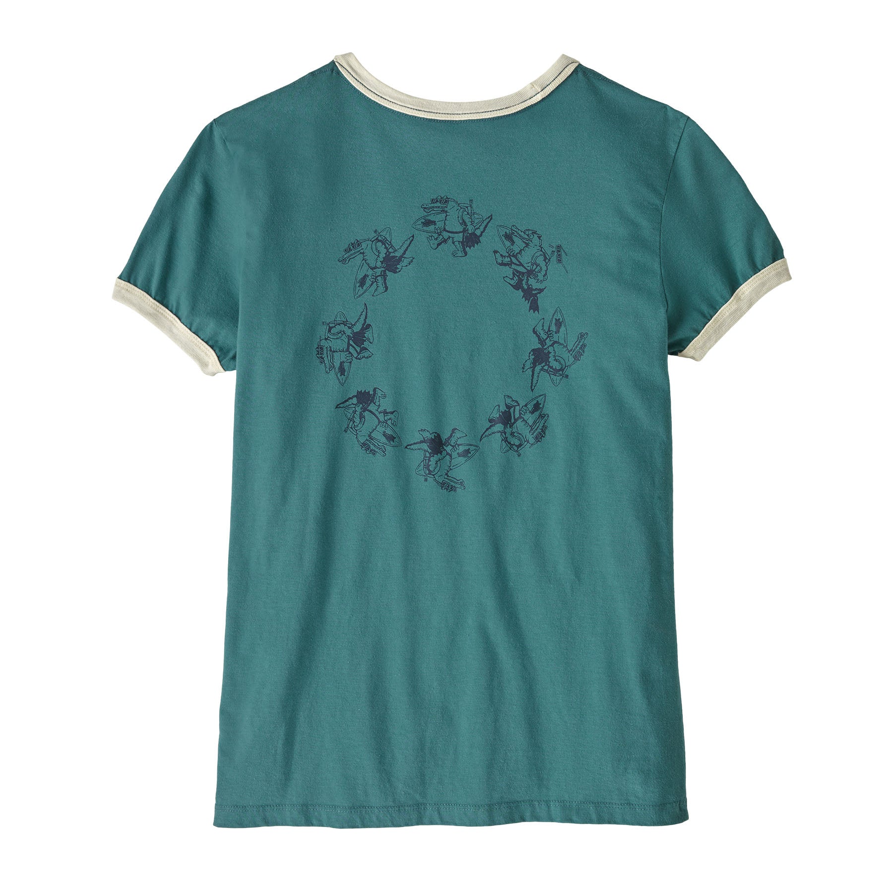Alternative view of Women's Water People Organic Ringer Tee