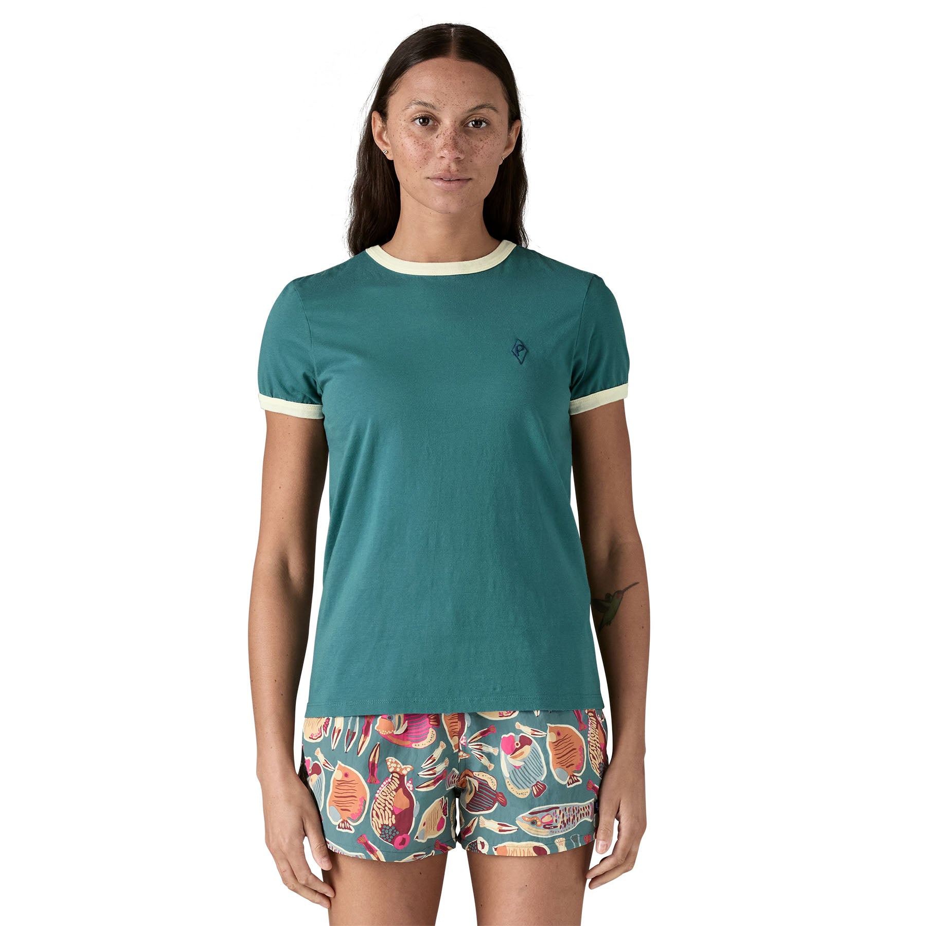Women's Water People Organic Ringer Tee - Image 3