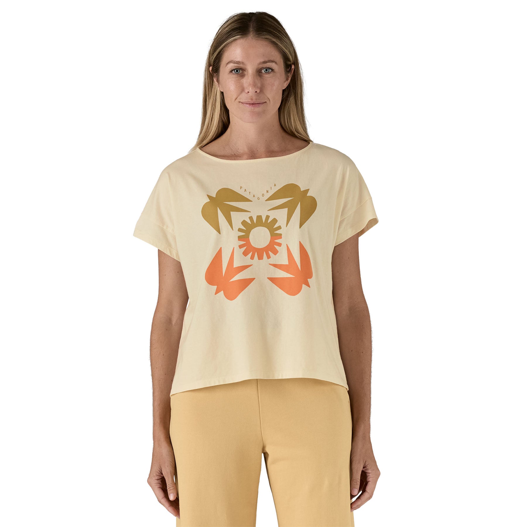 Alternative view of Women's Sunfirst Relaxed Drop-Sleeve Organic T-Shirt