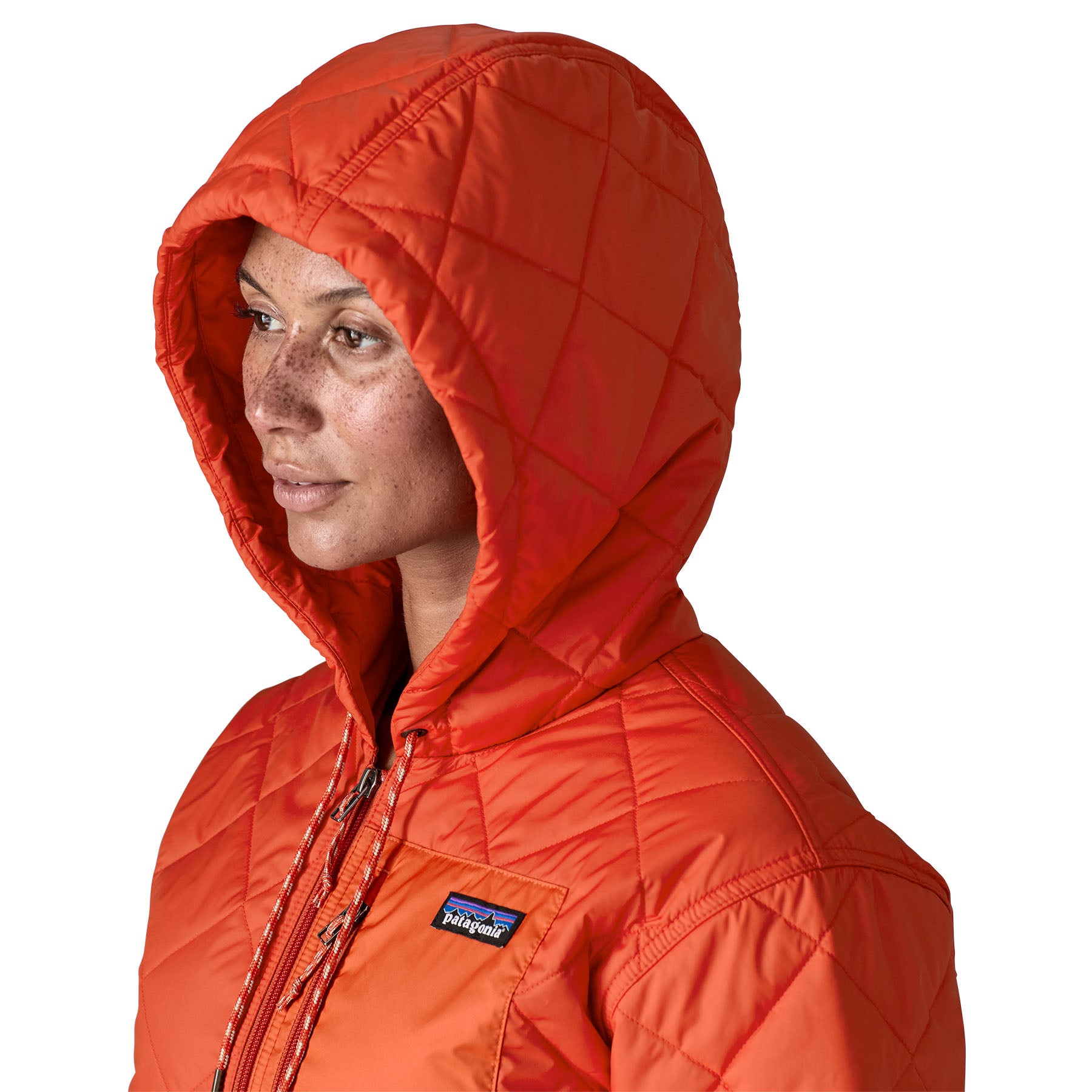 Women's Diamond Quilted Bomber Hoody - Image 4