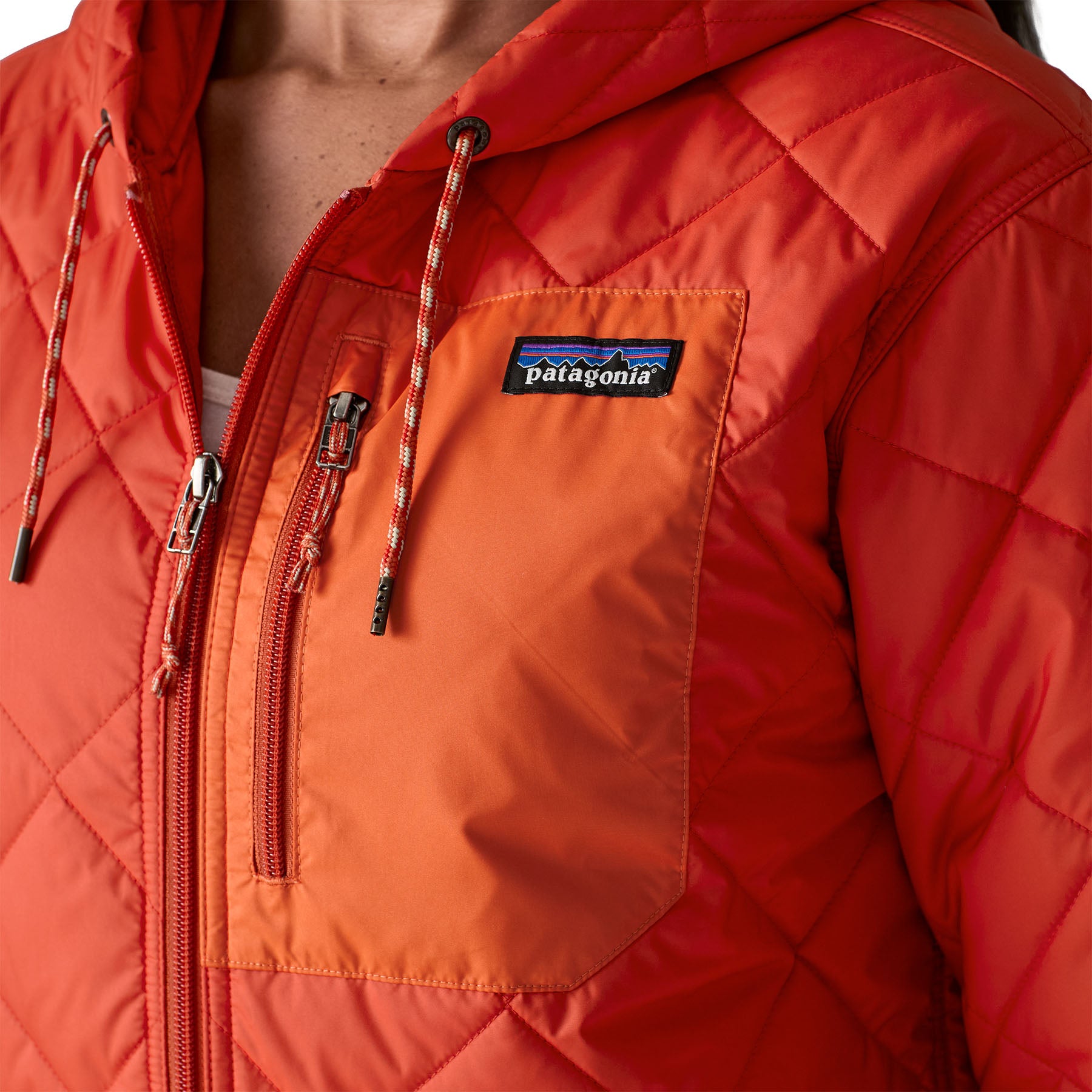 Women's Diamond Quilted Bomber Hoody - Image 5