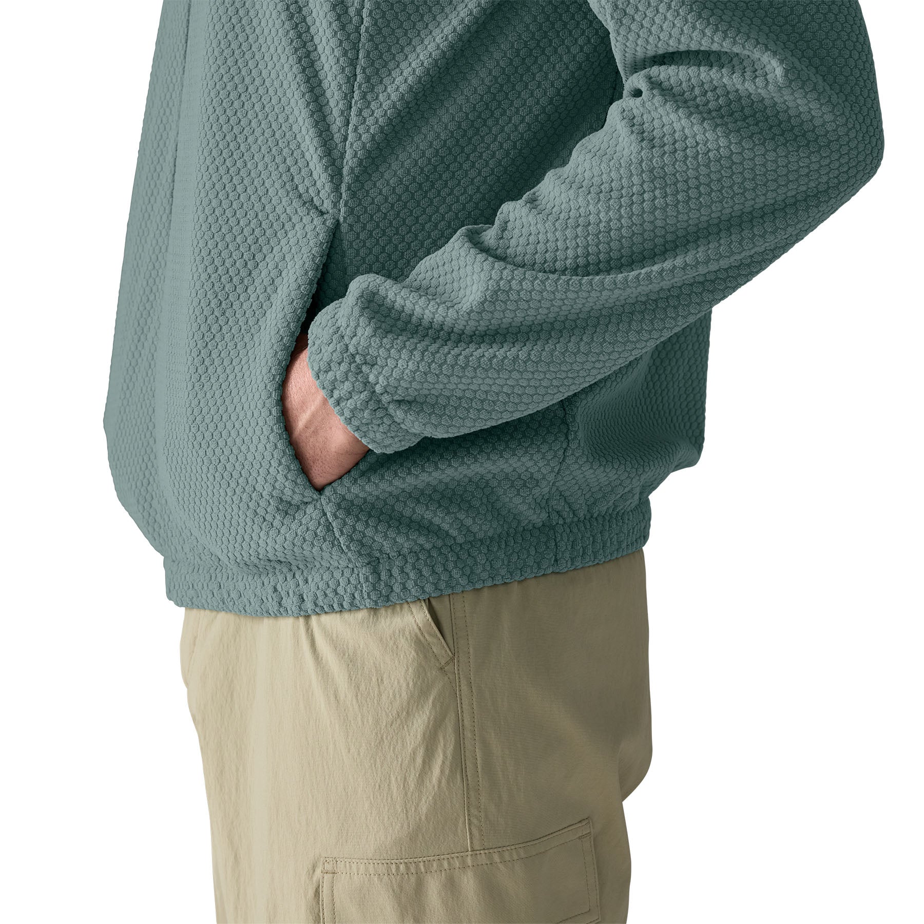 Men's Textured Fleece Jacket - Image 7
