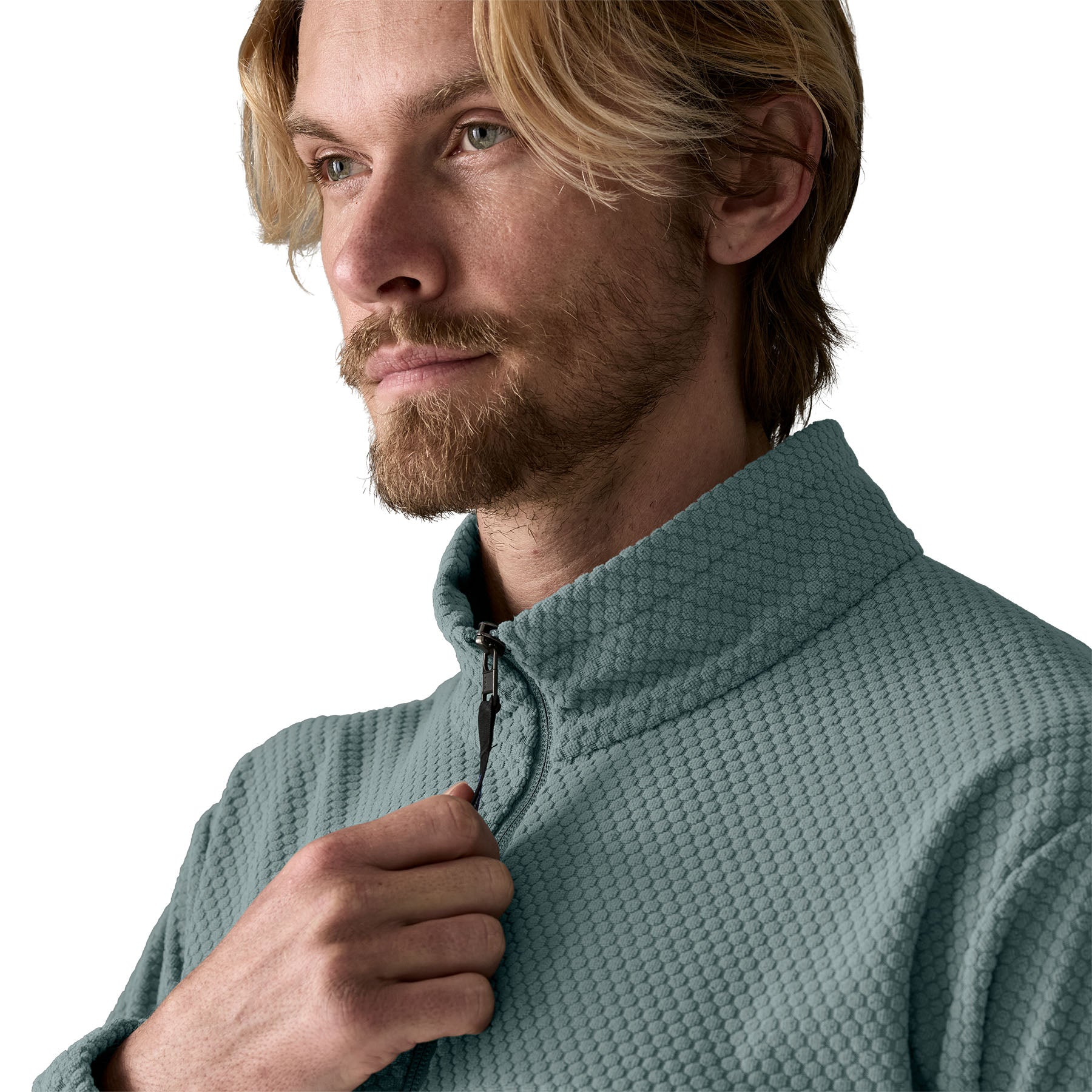 Men's Textured Fleece Jacket - Image 7