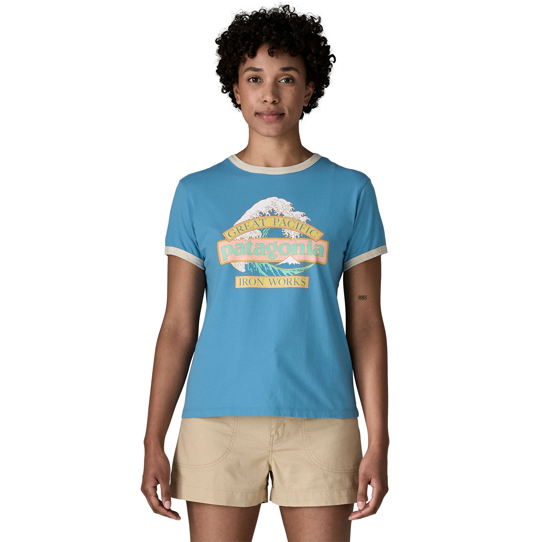 Alternative view of Women's Great Waves Ringer Tee