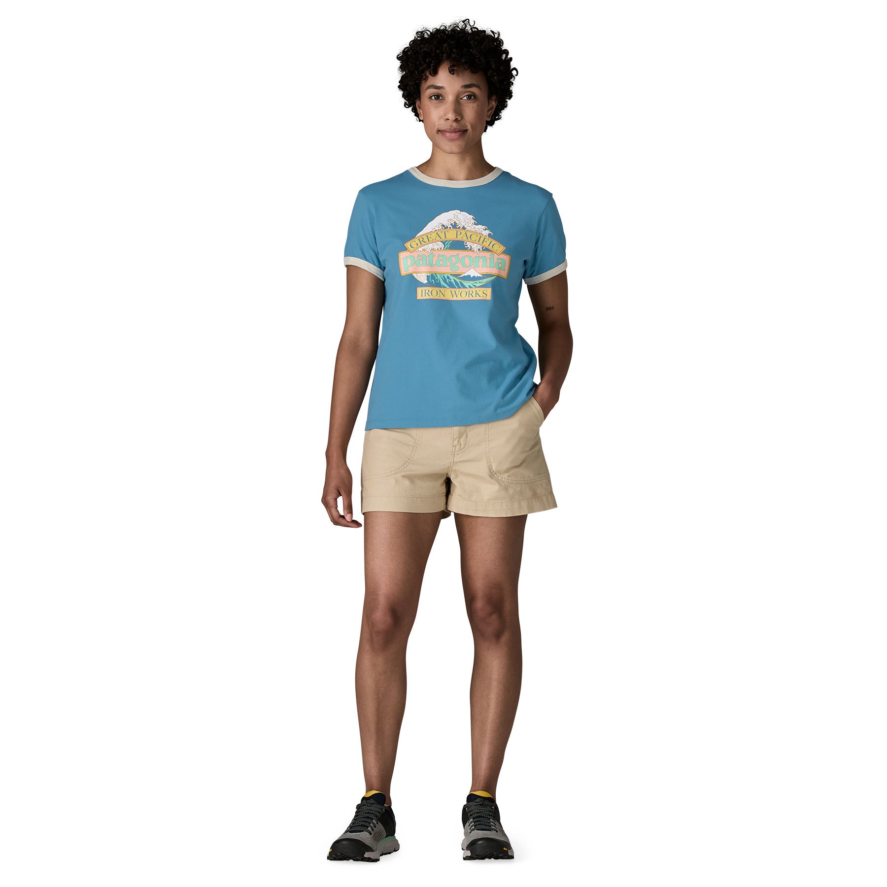 Women's Great Waves Ringer Tee - Image 5