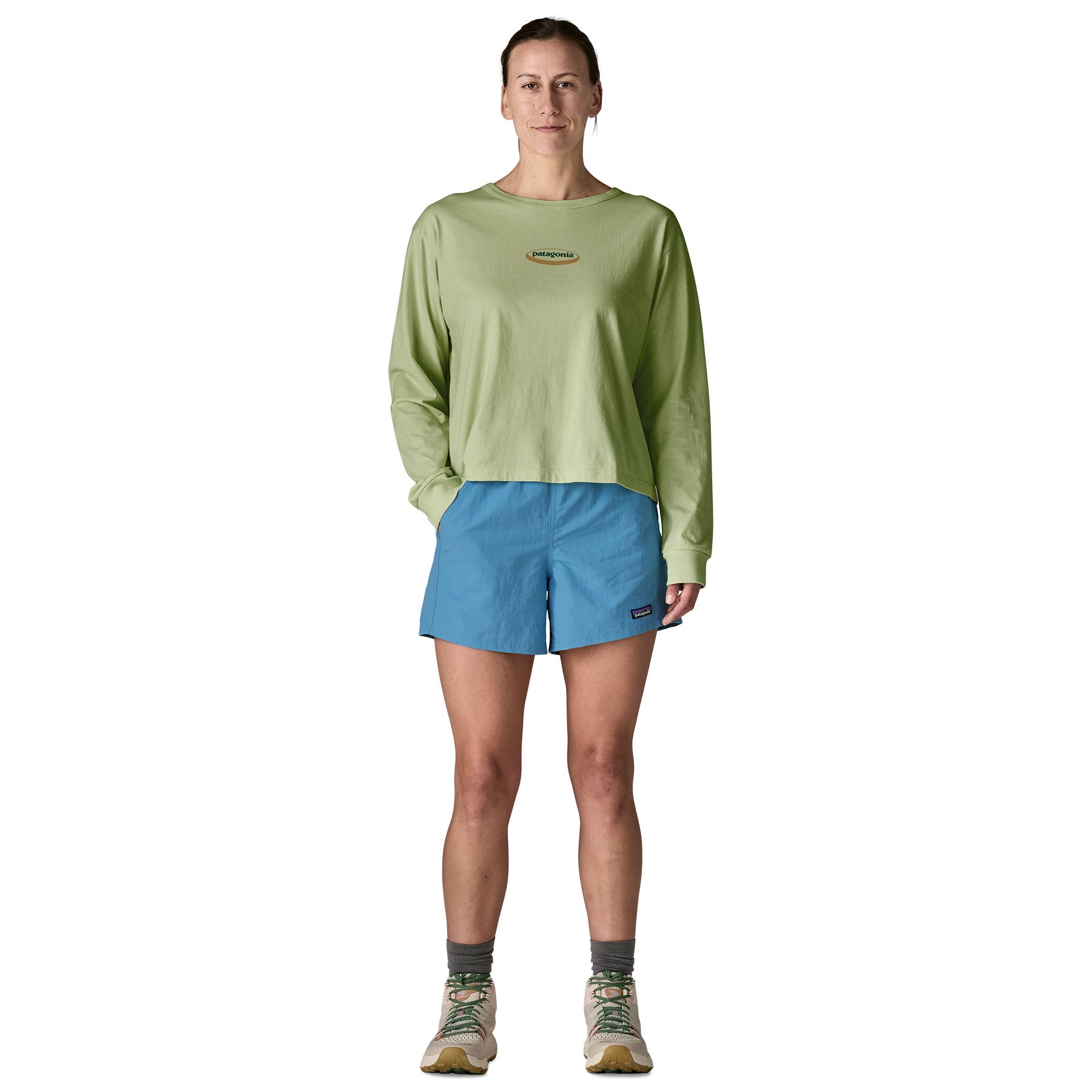 Women's Long-Sleeved '95 Oval Logo Easy-Cut T-Shirt - Image 5